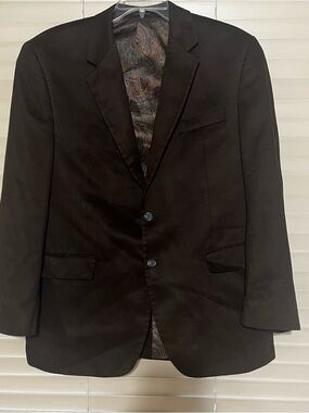 Lauren Ralph Lauren Men's Dark Brown Single-Breasted Blazer